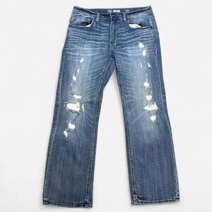 BKE Jake Bootleg Distressed Denim Western Men’s Jeans Size 36R